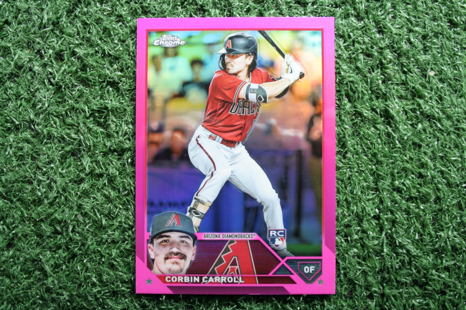 Corbin Carroll 2023 Topps Chrome #95 Pink Refractor RC