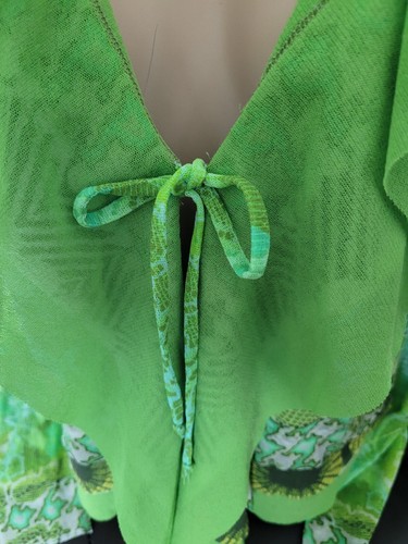 Fuzzi Italy Cardigan Top Green Size Xs Nwt - Picture 7 of 13
