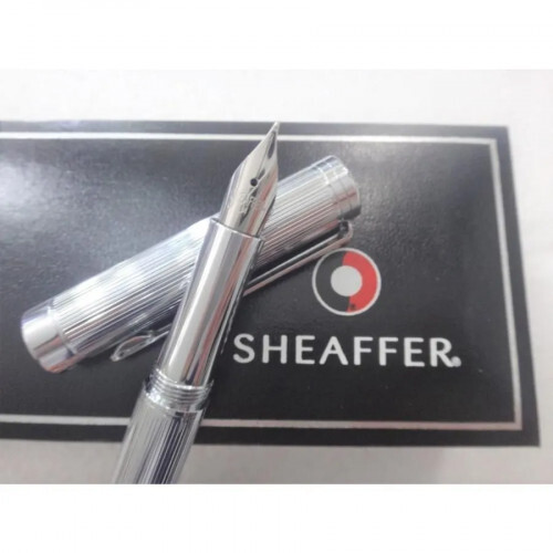 Unused, mint condition SHEAFFER Sheaffer fountain pen M Intensity Line Chrome