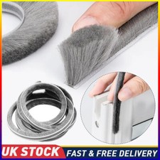 10M Door Window Seal Brush Pile Draught Excluder Soundproof Weather Strip Filler