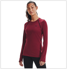 Under Armour Women's ColdGear Cozy Long Sleeve Crew Shirt 1365781-626 League Red