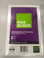 H R Block Tax Software Deluxe  State 2019 with 4 Refund Bonus Offer
