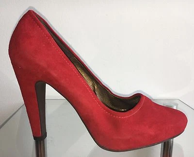 PEDRO MIRALLES Damen Pumps High Heels Schuhe Sexy Party Plateau Rot Gr.38 (US 8) - Bild 1 von 4