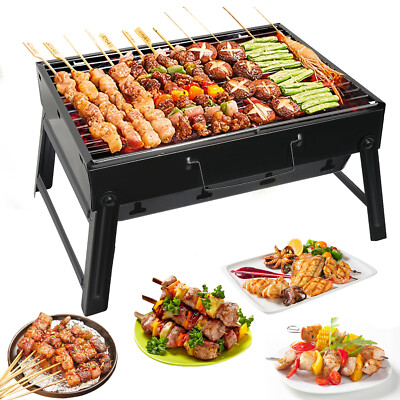 BBQ Grill Holzkohlegrill Picknickgrill Klappgrill Tragbar Campinggrill Terrasse