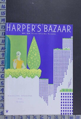 1934 ART DECO CITY LIFE STYLE FASHION ARCHITECTURE ILLUS ERTE COVER COV470