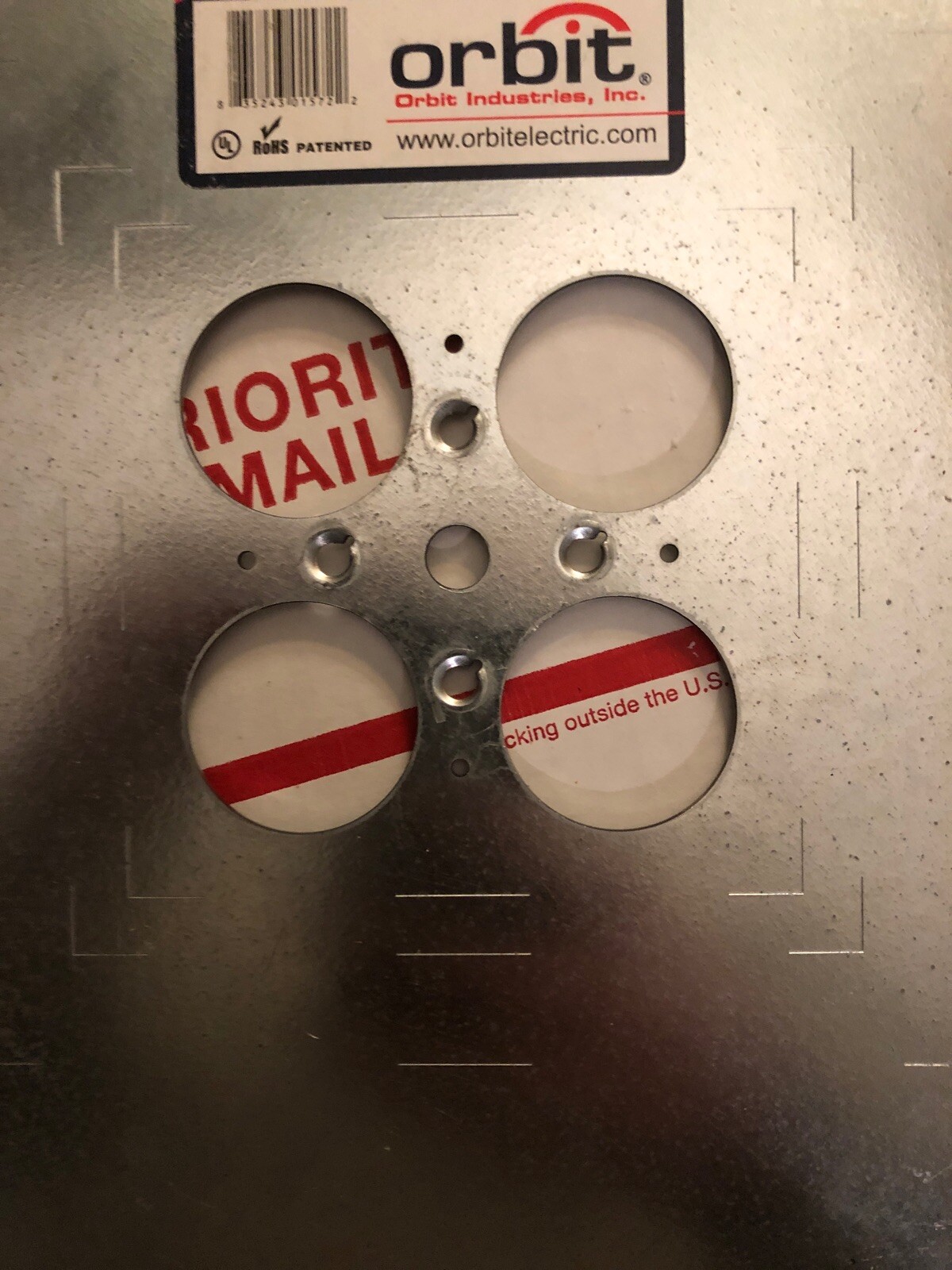 ORBIT BCHS10 BOX & CONDUIT HANGER SUPPORT UP TO 6” X 6” BOX "New" Bulk