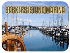Barkers Island Marina Fridge Magnet