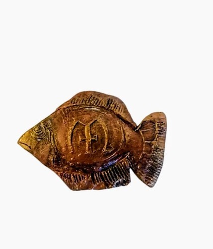 Religious Christian Jesus Christ Ceramic Magnet Fish Handmade Ukrainian - Picture 2 of 7