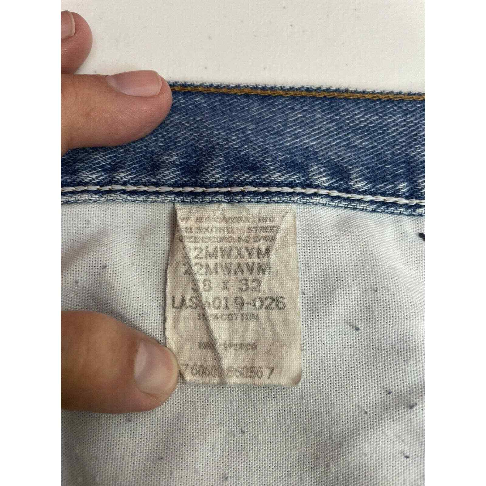 20X Twenty X Mens Jeans Sz 38x32 Straight Leg Relaxed Fit  Work Thick Denim VTG