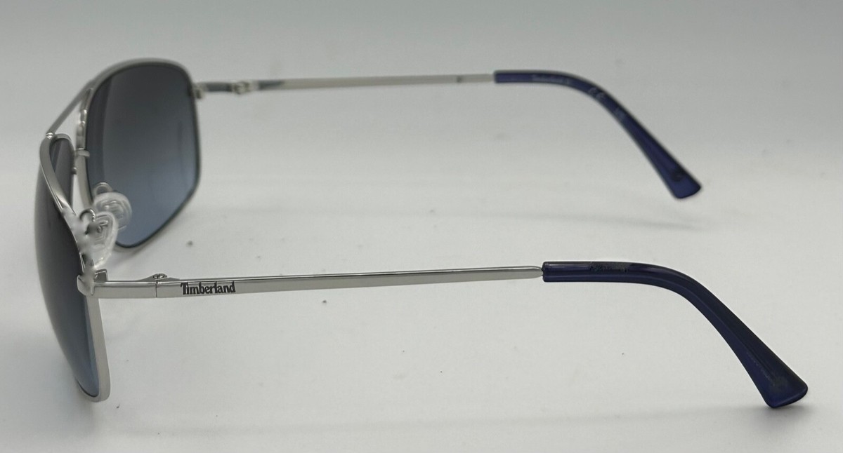 Timberland Sunglass Mens Nickeltin Metal Rectangle Aviator Smoke  