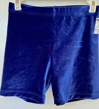 GK ELITE OCEAN VELVET ADULT X-SMALL GYMNASTICS DANCE WORKOUT SHORTS Sz AXS NWT