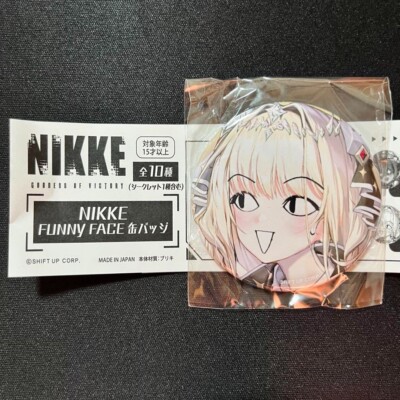 NIKKE Goddess of Victory MEGANIKKE Store FUNNY FACE Tin Badge
