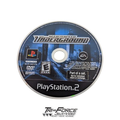 Need for Speed Underground Playstation 2 PS2 CD/GAME ONLY tested