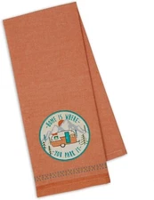DII Design Imports Dish Towel SET 2 Camper Home Is Where You Park It RV Fun Gift