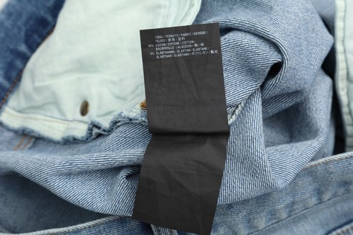 Saint Laurent Women's Light Blue Distressed Jeans D01 W/SK-LW SZ 28 - Picture 7 of 7