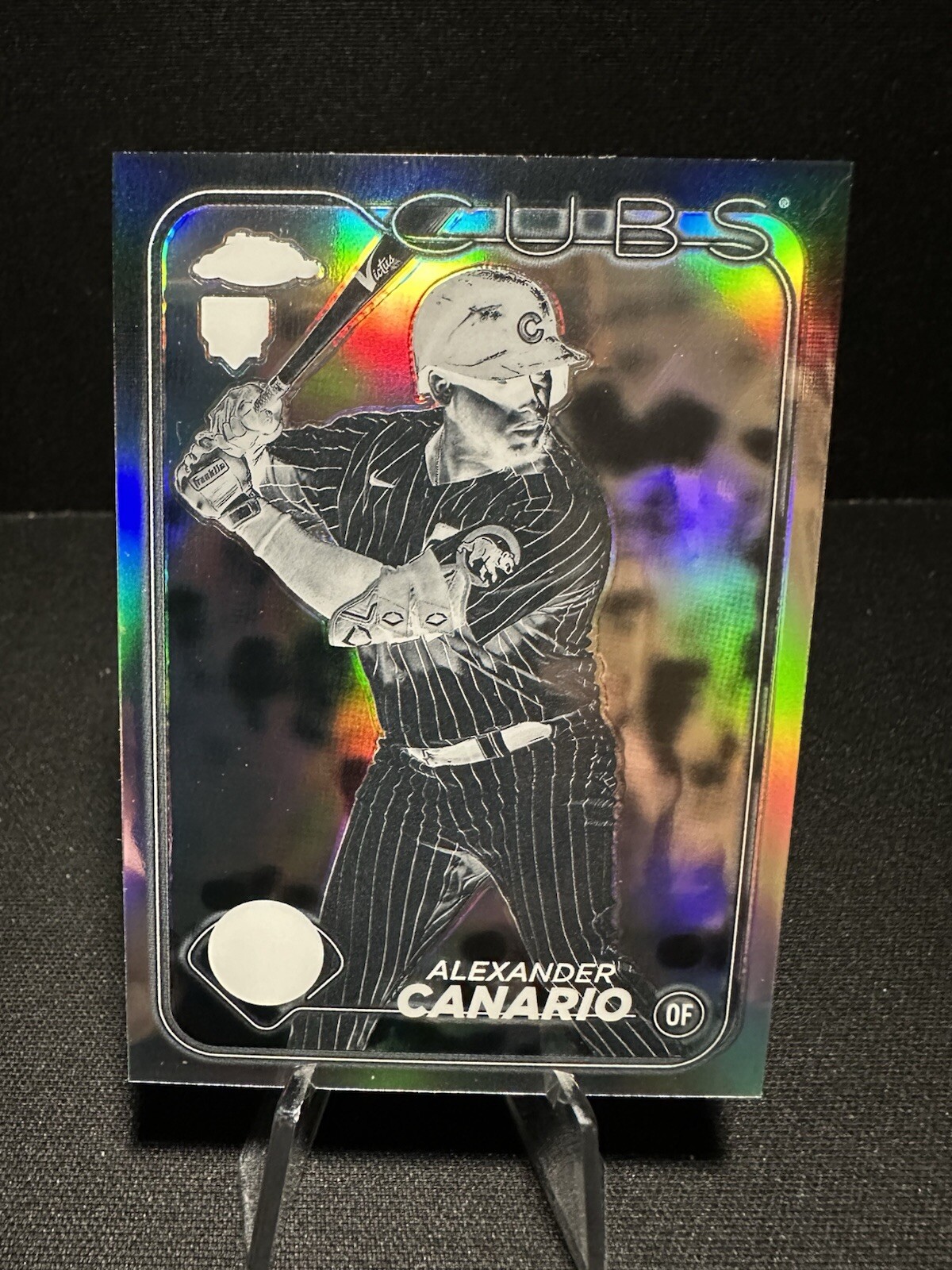 Alexander Canario 2024 Topps Chrome NEGATIVE REFRACTOR RC #174 Cubs 🐻⚾️