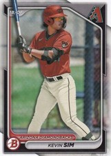 2024 Bowman - Prospects #BP-34 Kevin Sim (RC) Arizona Diamondbacks 