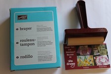 Stampin Up Brayer Printmaking Greeting Cards Stamping 4 Inch Rubber Attachment