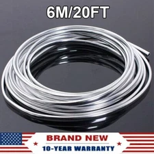 20FT Long Chrome Car Door Edge Guard Molding Trim Protectors Strip Cover 6M USA