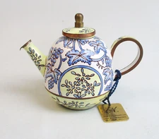 Charlotte di Vita Teapot Spode Caneware + Tag + Booklet + Box