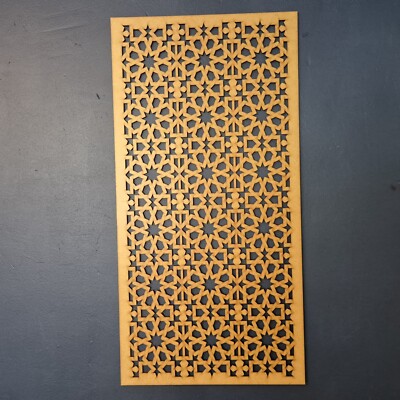Geometrischer Stern Arabisch Deko Paravent Heizkörper Schrank Panel Wandbild MDF 0187