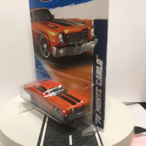 Hot Wheels 2011 '70 Chevrolet Monte Carlo Orange Black TAMPO ERROR RARE NIP MC5 - Picture 12 of 12