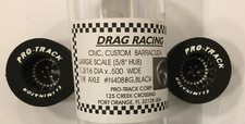 Pro-Track Slot Car Drag Tires 1 3/16 X 500 X 1/8 N4088G Black Classic
