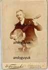 CABINET CARD BANJO PLAYER MUSICIAN DAPPER YOUNG MAN MUSICAL INSTRUMENT PHOTO