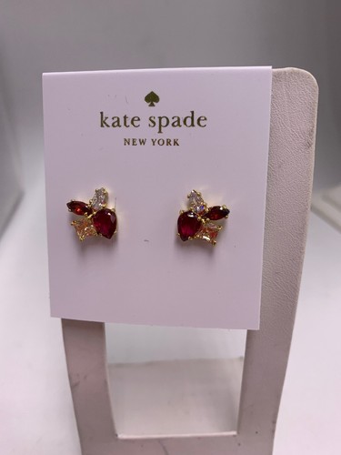 $48 Kate Spade FLYING COLORS Red Multi Crystal Cluster Stud Earrings S1 - 第 5/7 張圖片