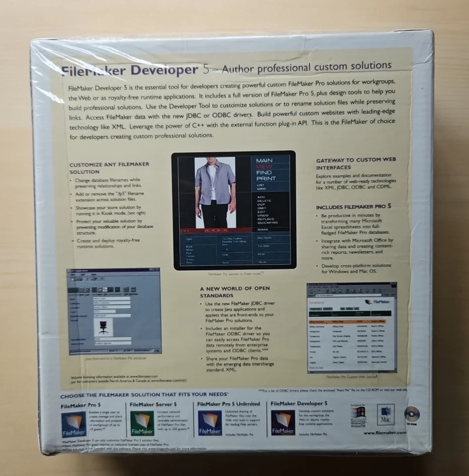 FileMaker Developer 5 Windows Mac Database Software - New in Box - Image 2 of 4