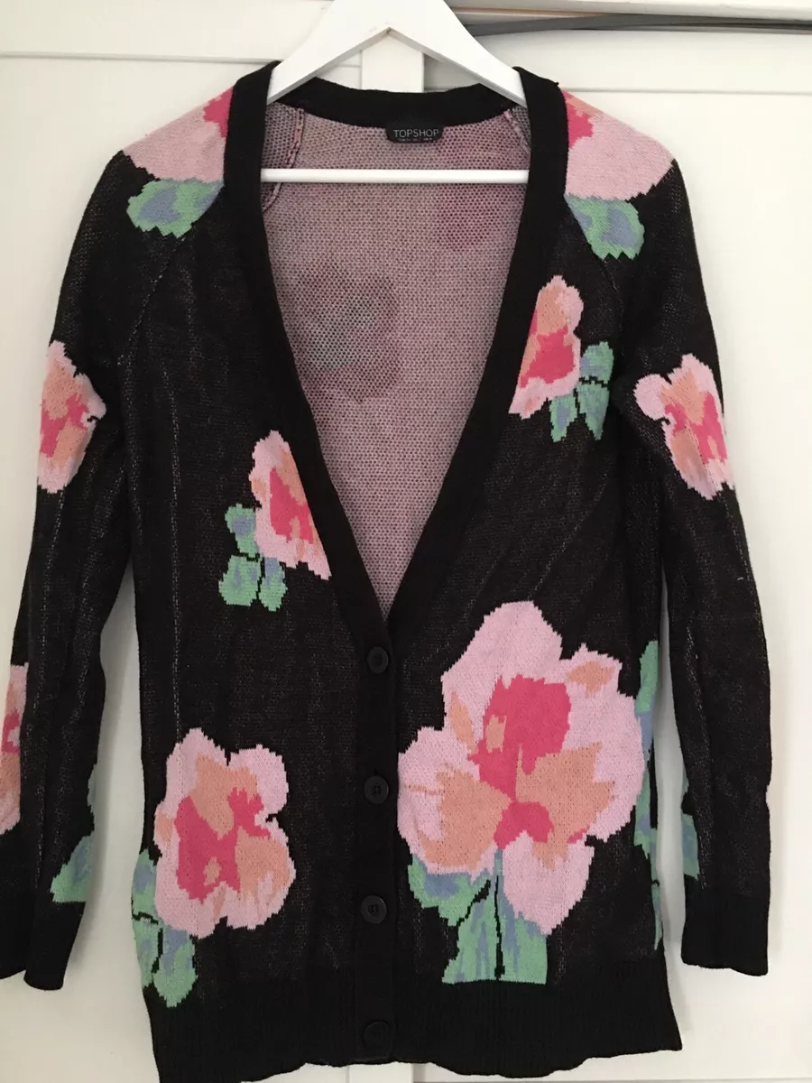 Pink hotsell floral cardigan