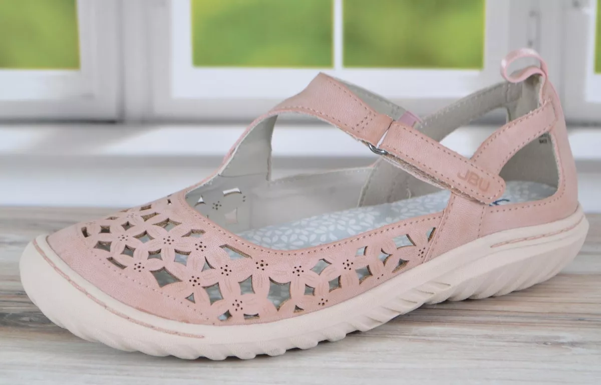 New JBU by Jambu Women s BELLEROSE Floral Cutout Sandals Shoes