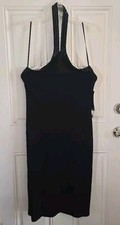 Lauren Ralph Lauren Halter Dress Black Size Large