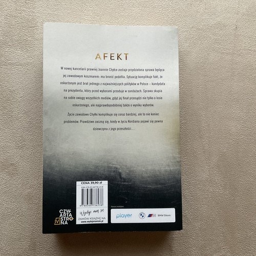 Afekt Joanna Chyłka Tom 13 Autor: Remigiusz Mróz Polska książka Polish book - Picture 2 of 2