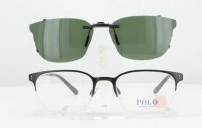 Custom Made for Polo Ralph Lauren PH1163-53X20-T Polarized Clip-On Sunglasses (E