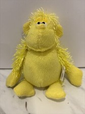 Small Shaggy Plush Monkey/Gorilla Yellow BN416 Preowned