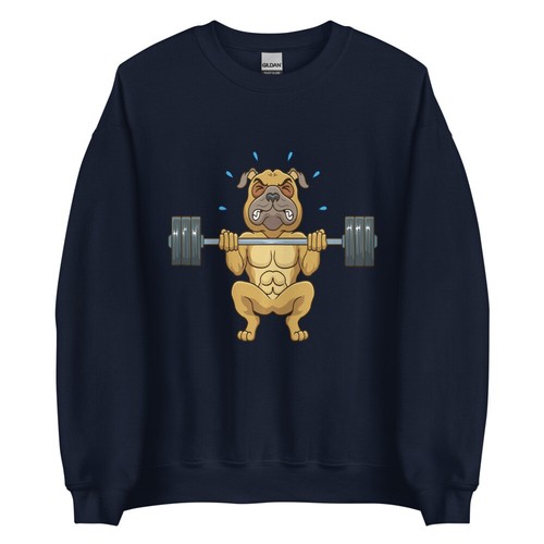 Levantamiento de pesas Pitbull Amantes de mascotas Divertido Lindo Dogdad Dogmom Regalo Sudadera - Imagen 3 de 8