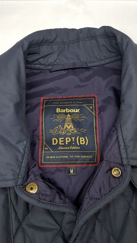 Barbour Dept B Beacon Limited Edition Quilted Jacket, Navy Coat Size M - Picture 3 of 10