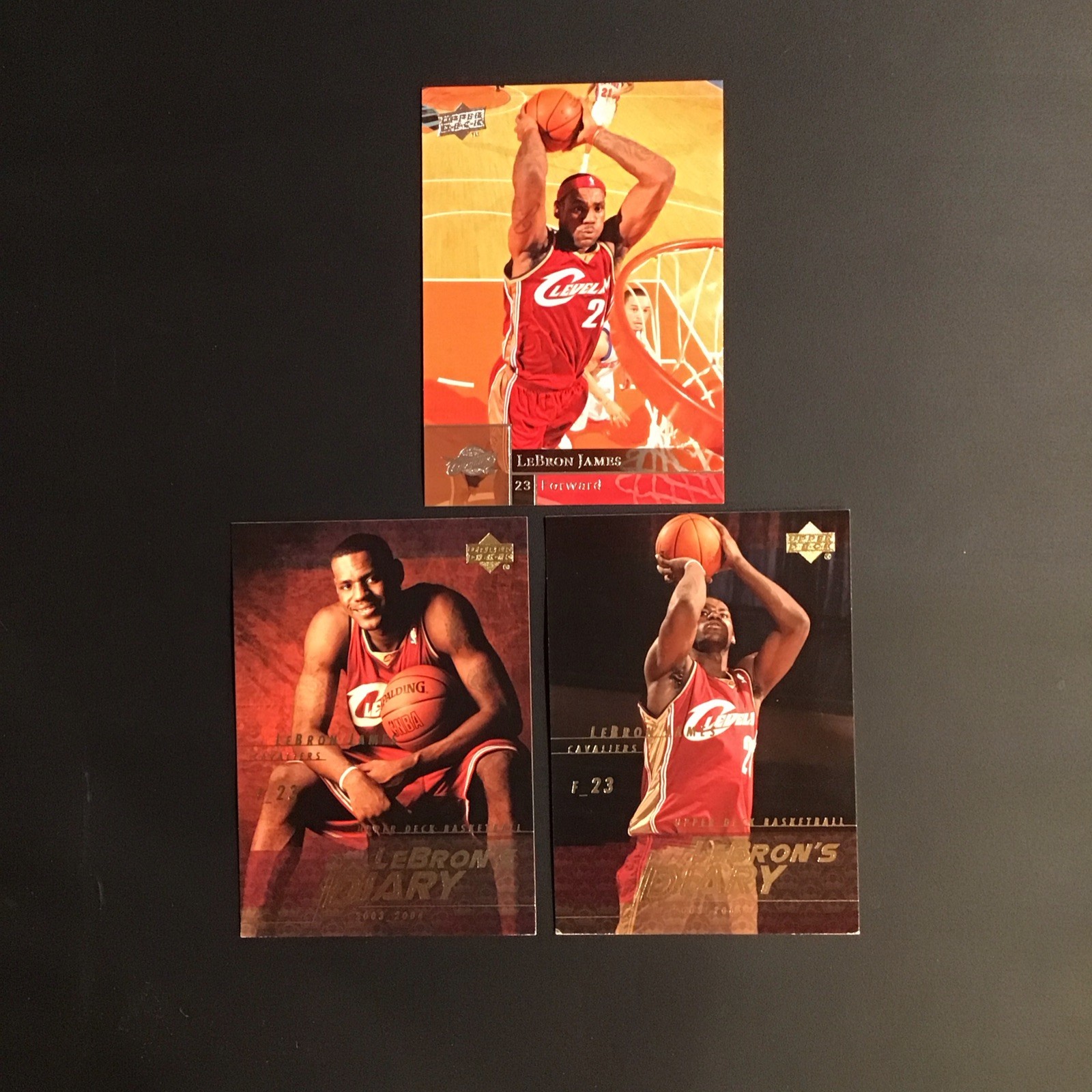Upper Deck LeBron's Diary LeBron James Cavaliers 2003-04 NBA Card Lot 3 F-23