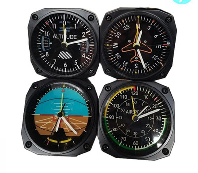 Luftfahrt Simulation Instrument Uhr Flugzeug Cockpit Stil Wand Schreibtisch Uhr