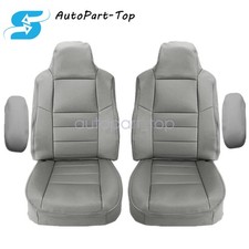 2006 2007 For Ford F250 F350 Driver Passenger Bottom Top Seat Cover Gray New