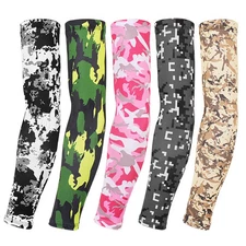 Camouflage Arm Sleeves UV Protection Quick Dry Sports Cycling Fishing Arm Guards