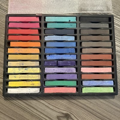 Artist's Soft Dry Pastels Box Set of 36 colors Drawing Square Chalk Art & Craft