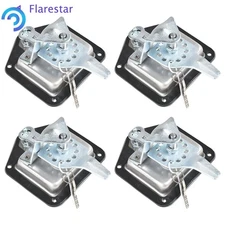 Set of 4 Folding T-handle Tool Box Lock RV Door Latch w/ 8 Keys Stainless Steel