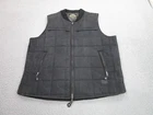 Roland Sands Design Ringo Motorcycle Waxed Vest Large Black Quilted