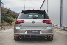 Diffusor Flaps passend für L + R V.1 VW Golf 7 GTI schwarz matt