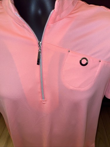 JAMIE SADOCK Women’s Pink Golf Top 1/4 Zip Size Large - Picture 3 of 7