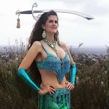 Turquoise /Teal Belly Dance Bra Belt Set Hand beaded From Egypt 36 D XL Belt