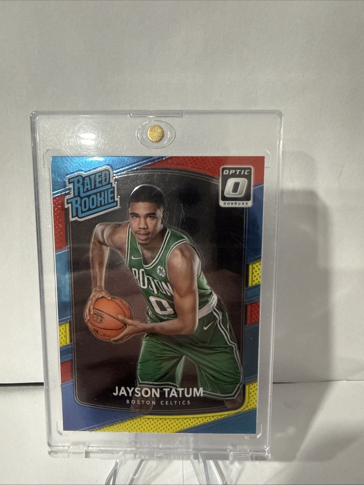 2017-18 Panini Donruss Optic - Rated Rookie Jayson Tatum #198 Red & Yellow (RC)