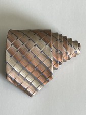 Brooks Brothers Irregular All Silk Tie 60x3 Ombre Square Geo Pattern Necktie